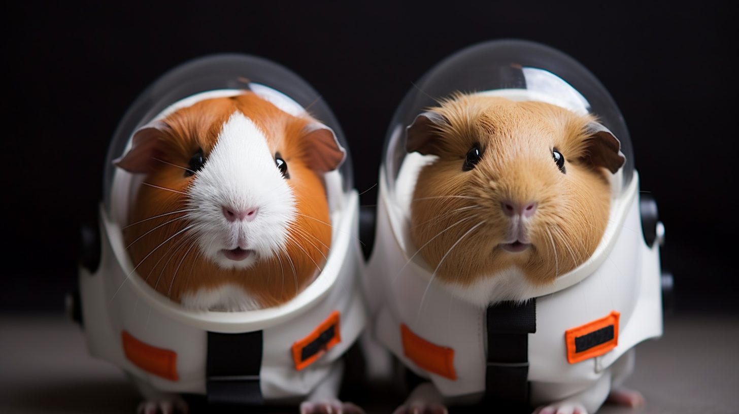 The First Guinea Pig in Space Digital and AI Art